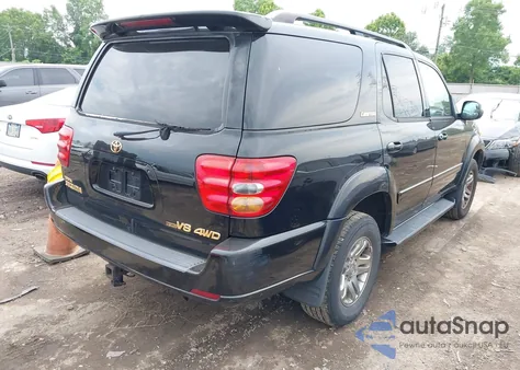2004 Toyota Sequoia Limited V8 из США, поврежденный, VIN 5TDBT48A64S219813
